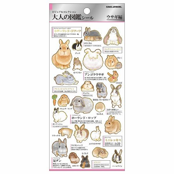 카미오 어른의 도감 스티커 : 토끼