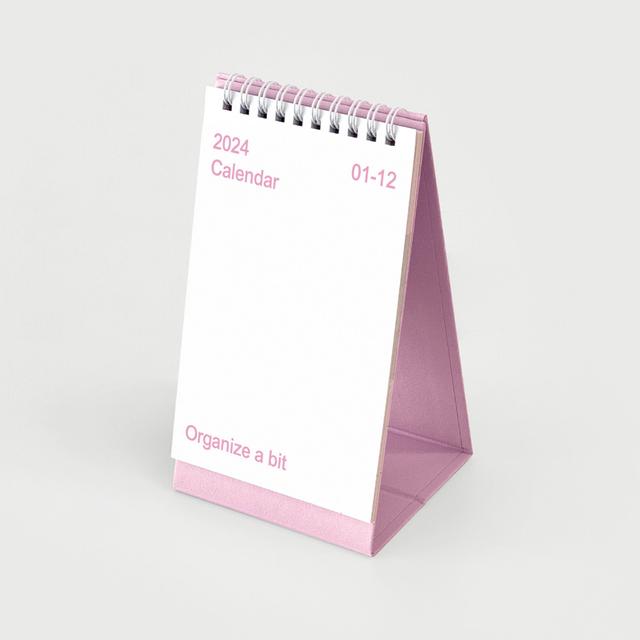 2024 desk calendar 탁상용 데스트 캘린더 핑크 미니 달력