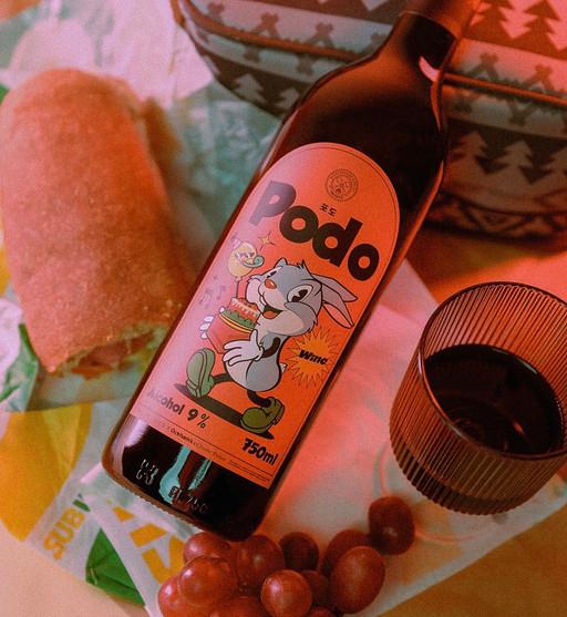 “생일와인" PODO 캠벨포도와인 1병 + 전용쇼핑백