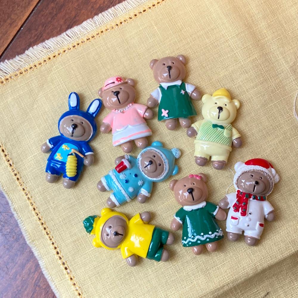 곰돌이 자석 냉장고 꾸미기 주방 마그넷 미니어처 소풍 여름 크리스마스 인테리어