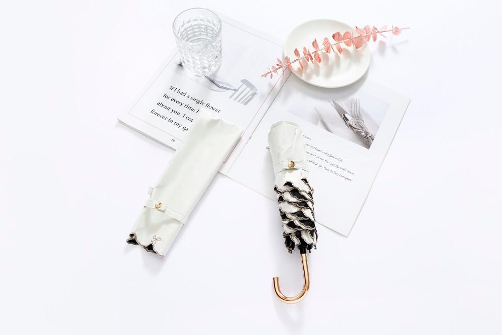 3단 초경량 심플한 미니 예쁜 자외선차단 uv 초소형 손잡이 암막 양산 우산겸용 우양산