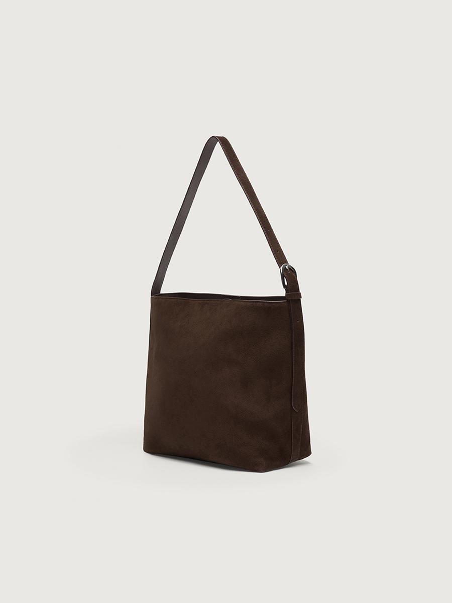 Moa suede hobo bag - Brown suede