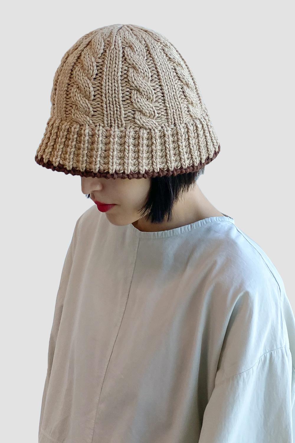 끝해리 니트 벙거지 4color