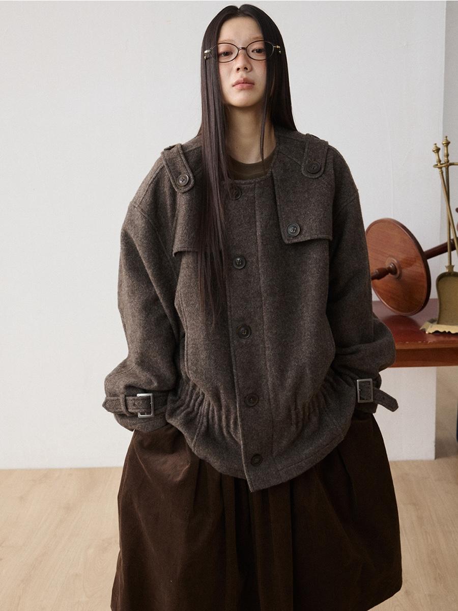 JIKOO Miss Bird Barnes-Style Vintage Old Coat (2color)