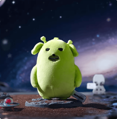 [예약상품] 누댕이는 짜장 묻은 강아지 마스코트 키홀더-외계인ver