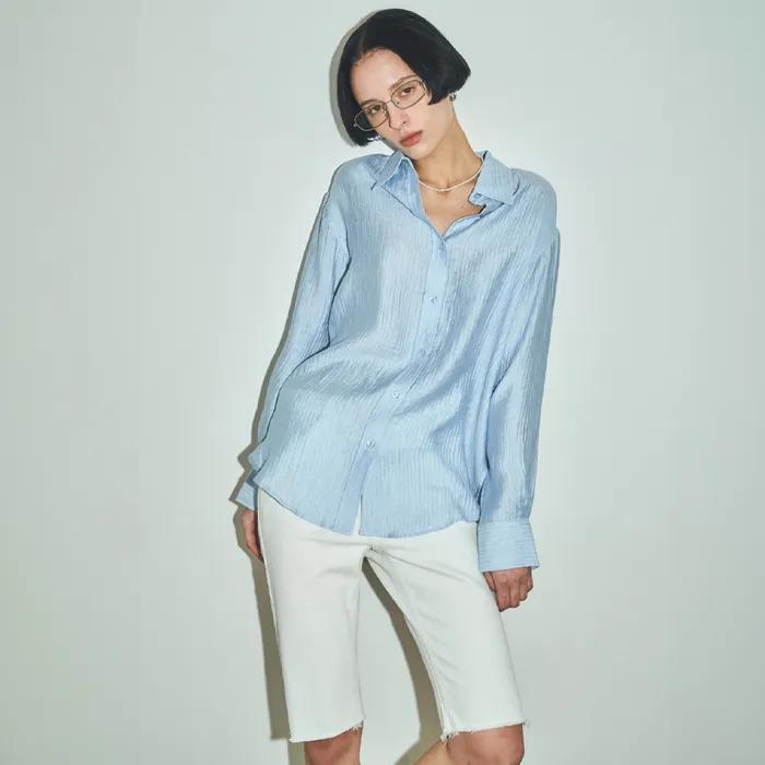 Smooth Tencel Comfort-Fit Shirt_CTT351(Blue)