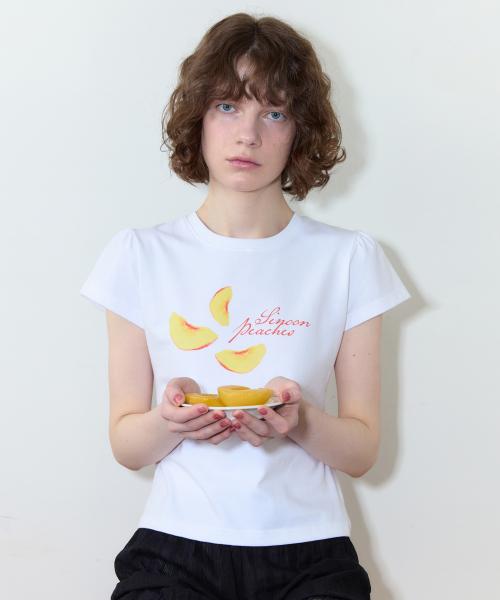 Piece Peach Puff T-Shirt (White)
