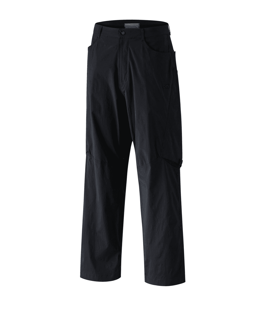 SNAP STRETCH PANTS [BLACK]