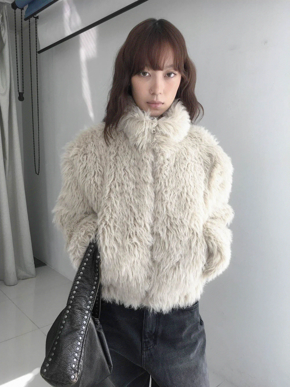 뉴이 하이넥 퍼자켓 (2colors)