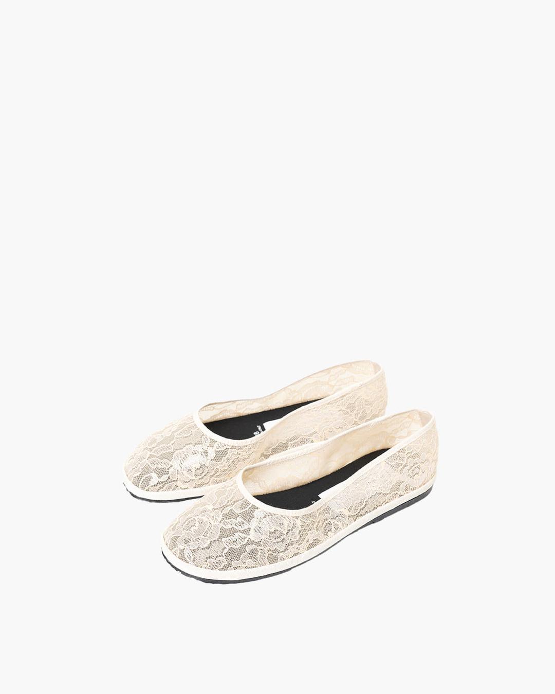 BALLET ROUND MESH FLOWER (CHAMPAGNE)