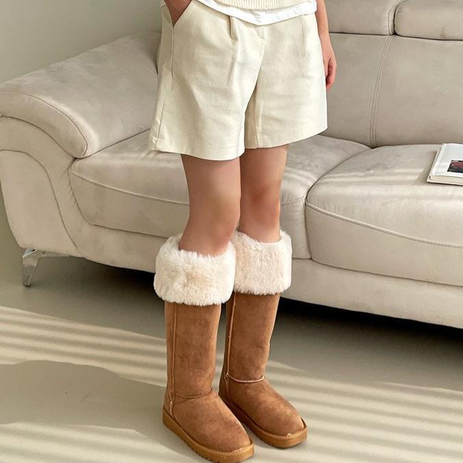 언유즈얼 버튼포인트! 유니크 스웨이드 어그부츠 롱부츠 (퍼안감)