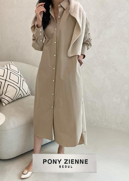 PONY ZIENNE [PONYZIENNE 레이어드 셔츠 DRESS]