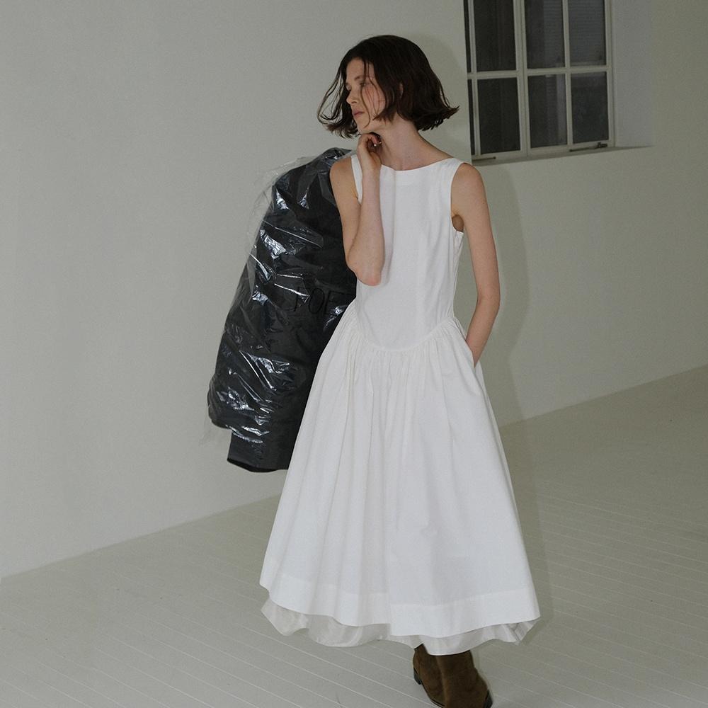 Enthony layered dress (white)