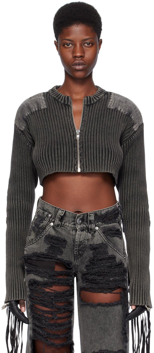 Black Military Cardigan