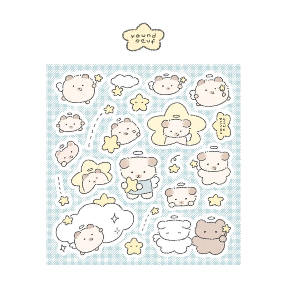 [라운드우프] 포근 별 천사 스티커