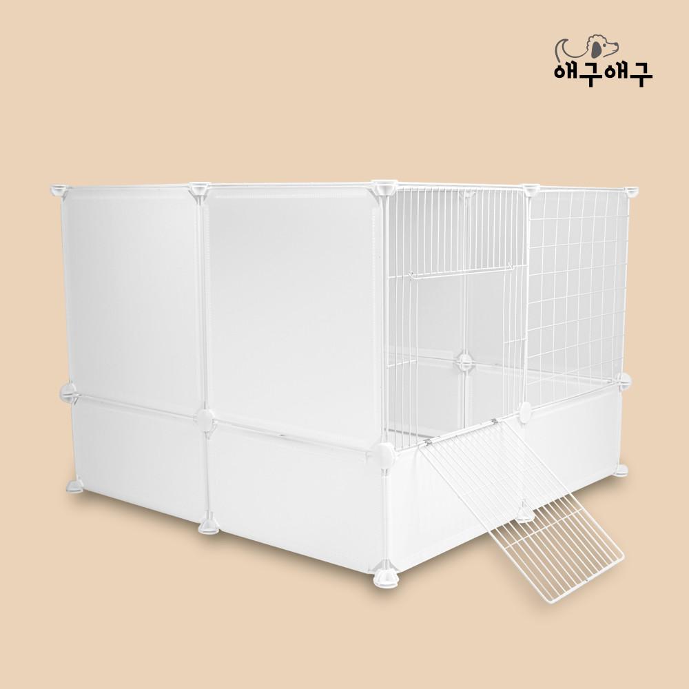 애구애구 강아지 울타리 DIY 애견 펜스 가림막 투명 S