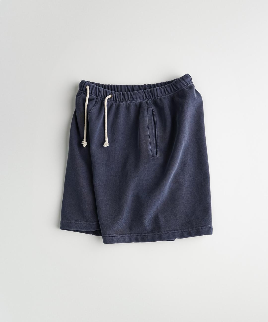DYED TRAIL SWEAT SHORTS "purple navy\"