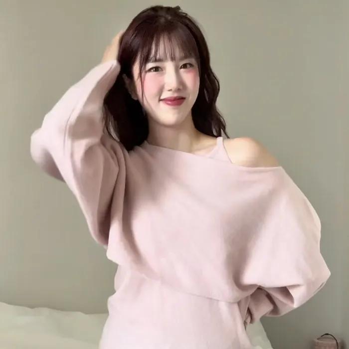 [3차리오더][3color][캐시미어] cloud off-shoulder knit 286