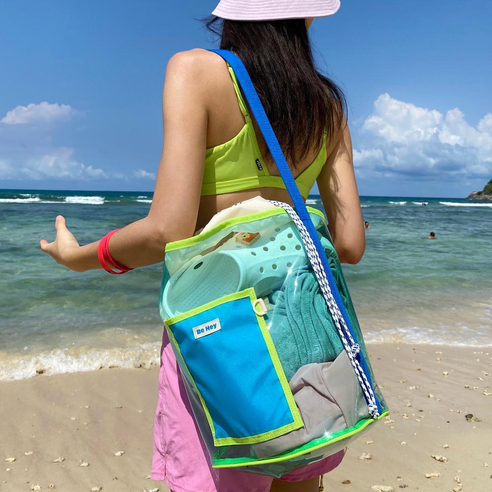 [헤이] 투명 버킷 비치백 -2 colors 여름 한정