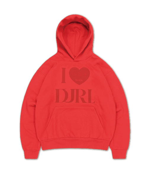 I LOVE HOODIE (RED)