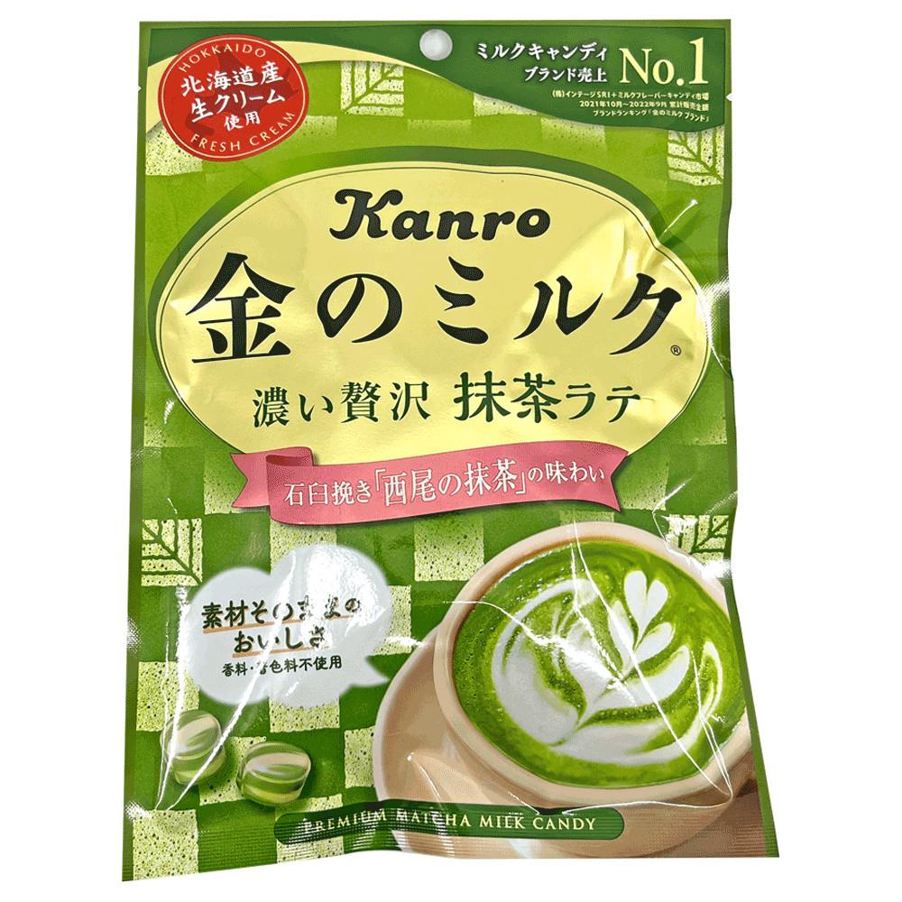 칸로 킨노 밀크 녹차 캔디 70g 프리미엄 녹차 금의 우유 사탕
