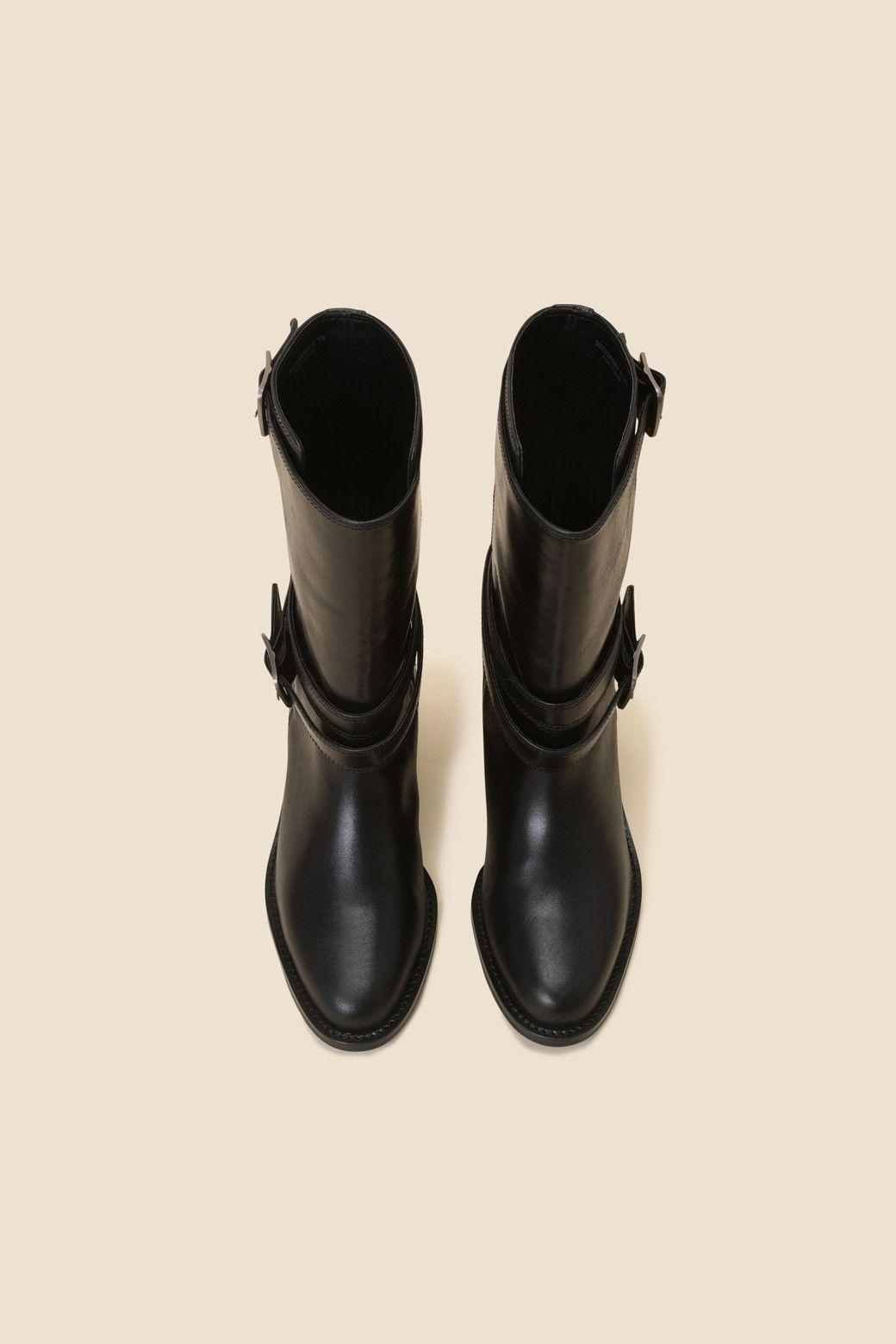 Buckle ankle boots(black)DG3CW24508BLK_D