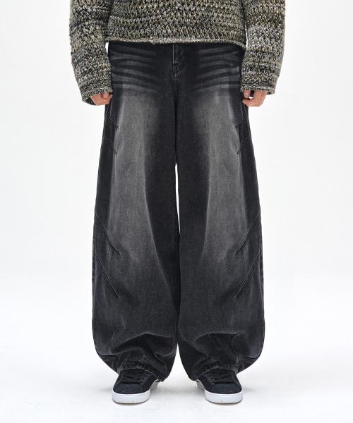 데케트(DECET)  Balloon Wide Jeans DCPT055YLBlackB - 사이즈 & 후기 | 무신사