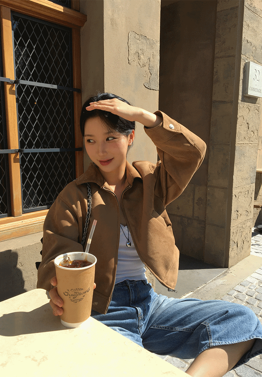 [단독진행] 투아 스웨이드 자켓 점퍼