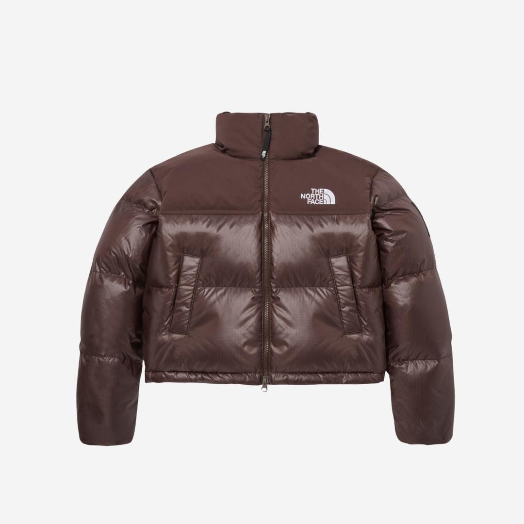 (W) The North Face White Label Novelty Nuptse Down Jacket Cocoa Brown
