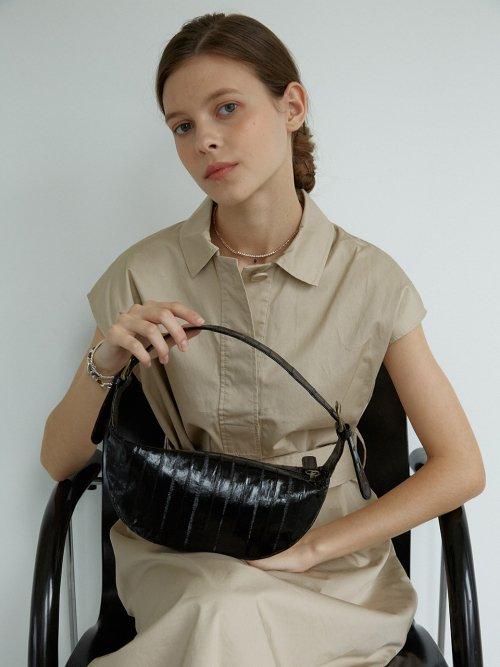 크루아상 미니 백 (블랙)