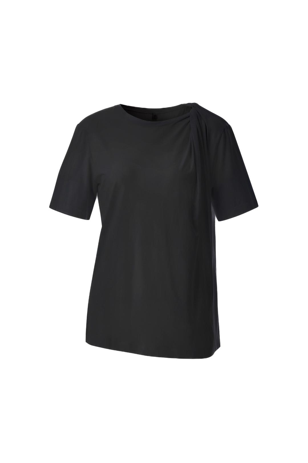 TWIST DRAPE TOP (BLACK)