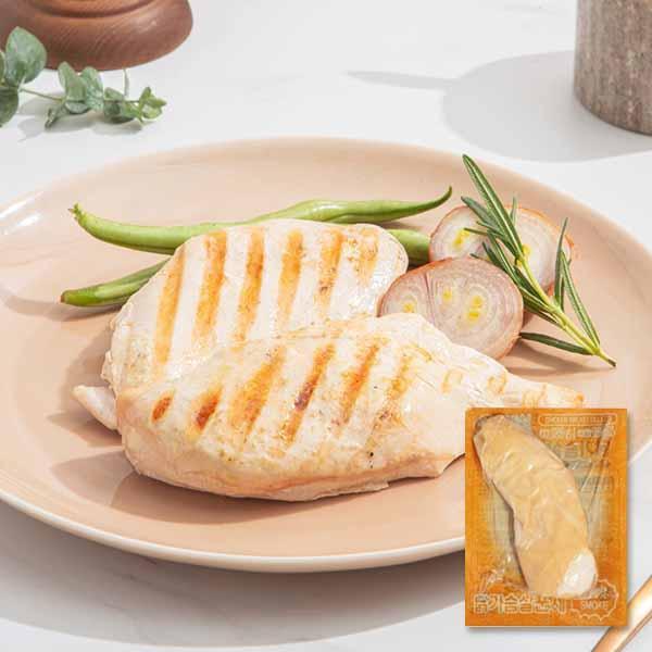 [푸드원] 100g 소포장으로 간편한, 훈제 닭가슴살 (냉장)