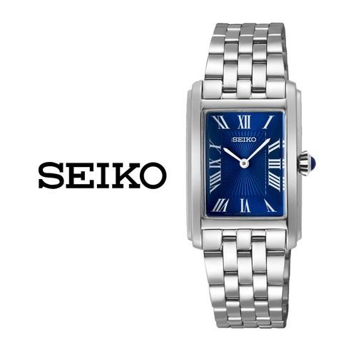 세이코 SEIKO 국내재고 블루 스퀘어 여성 사각 메탈 손목시계 SWR085 - 시계 | 쿠팡