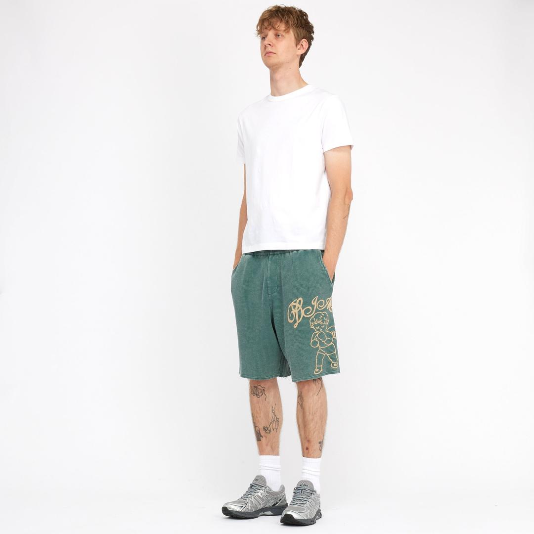 Fighter Waffle Shorts - Teal Washed - Xsmall