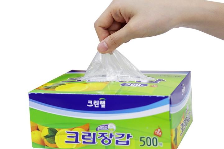 크린랩 뽑아쓰는 크린장갑 500매