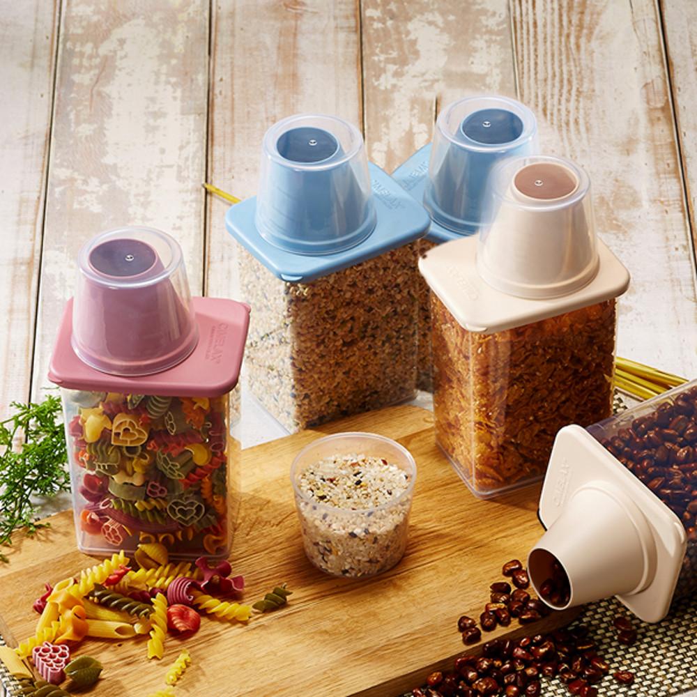 씨밀렉스 도어미니 사각 쌀통/잡곡통 5개묶음, 950ml