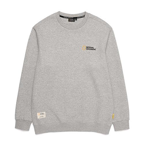 내셔널지오그래픽 N213USW910 폴하스 스몰 로고 약기모 맨투맨 티셔츠 M GREY