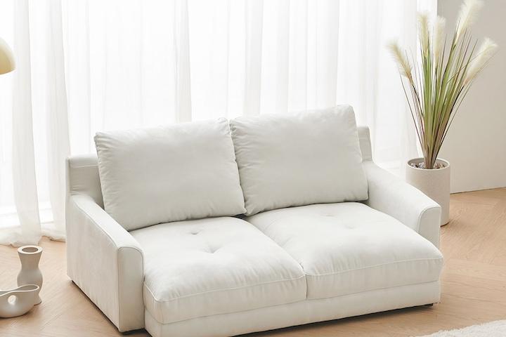 쿠폰가 172,000원 / 클로에 아쿠아텍스 패브릭 2인용 좌식 소파