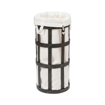 와이어웍스 케이지 런드리 바스켓 화이트 다크오크 Cage Laundry Basket Soft White/DarkOak