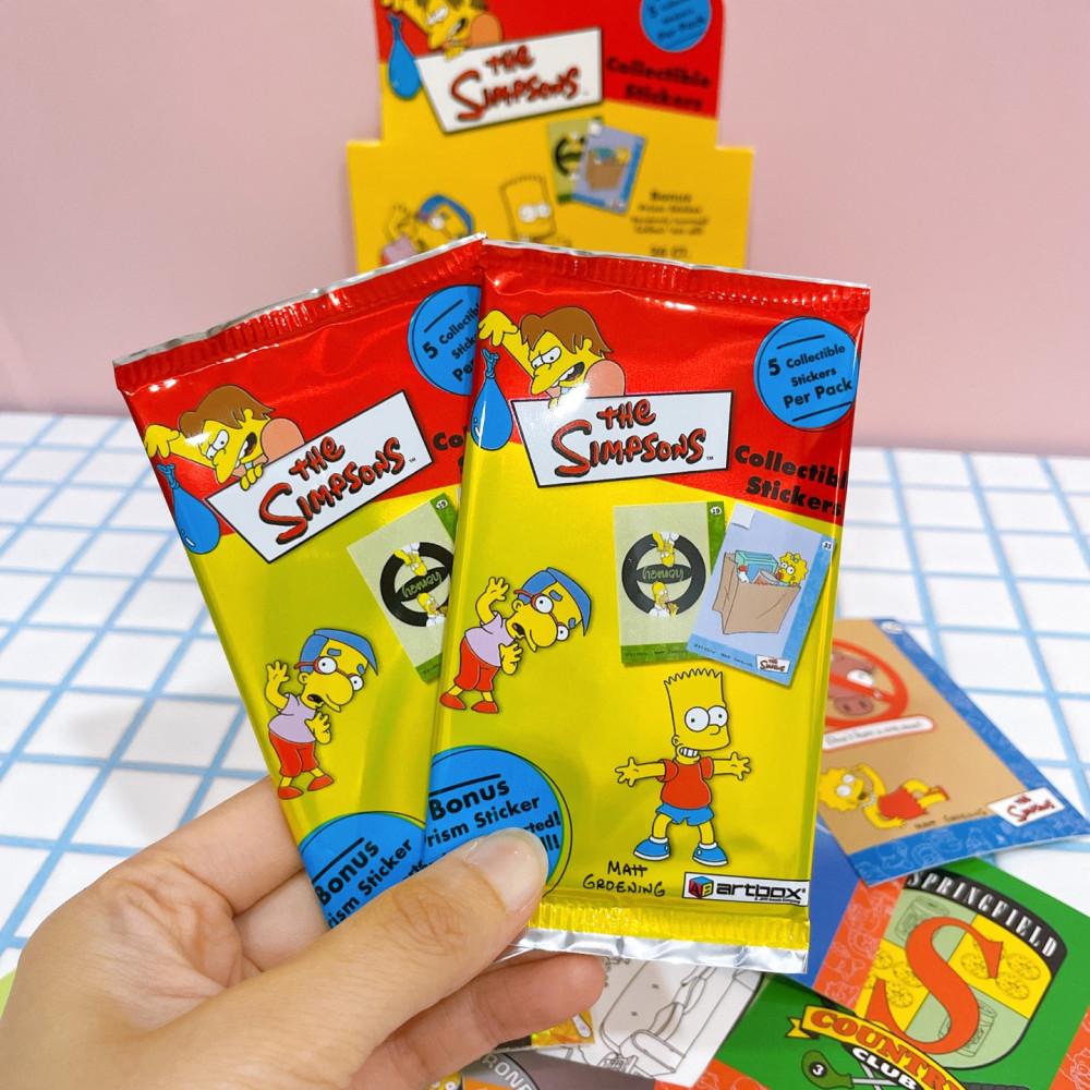 빈티지 심슨 랜덤 카드 스티커팩 5p