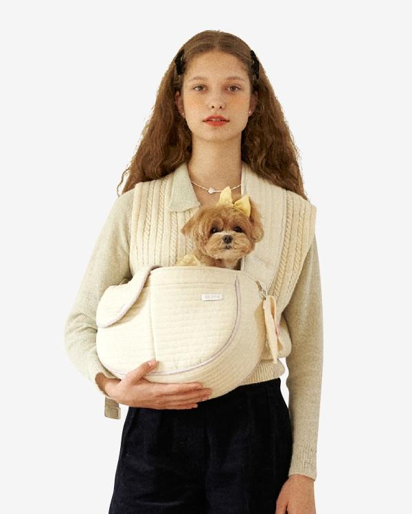 서루 빈티지 하트백 l 커스터드