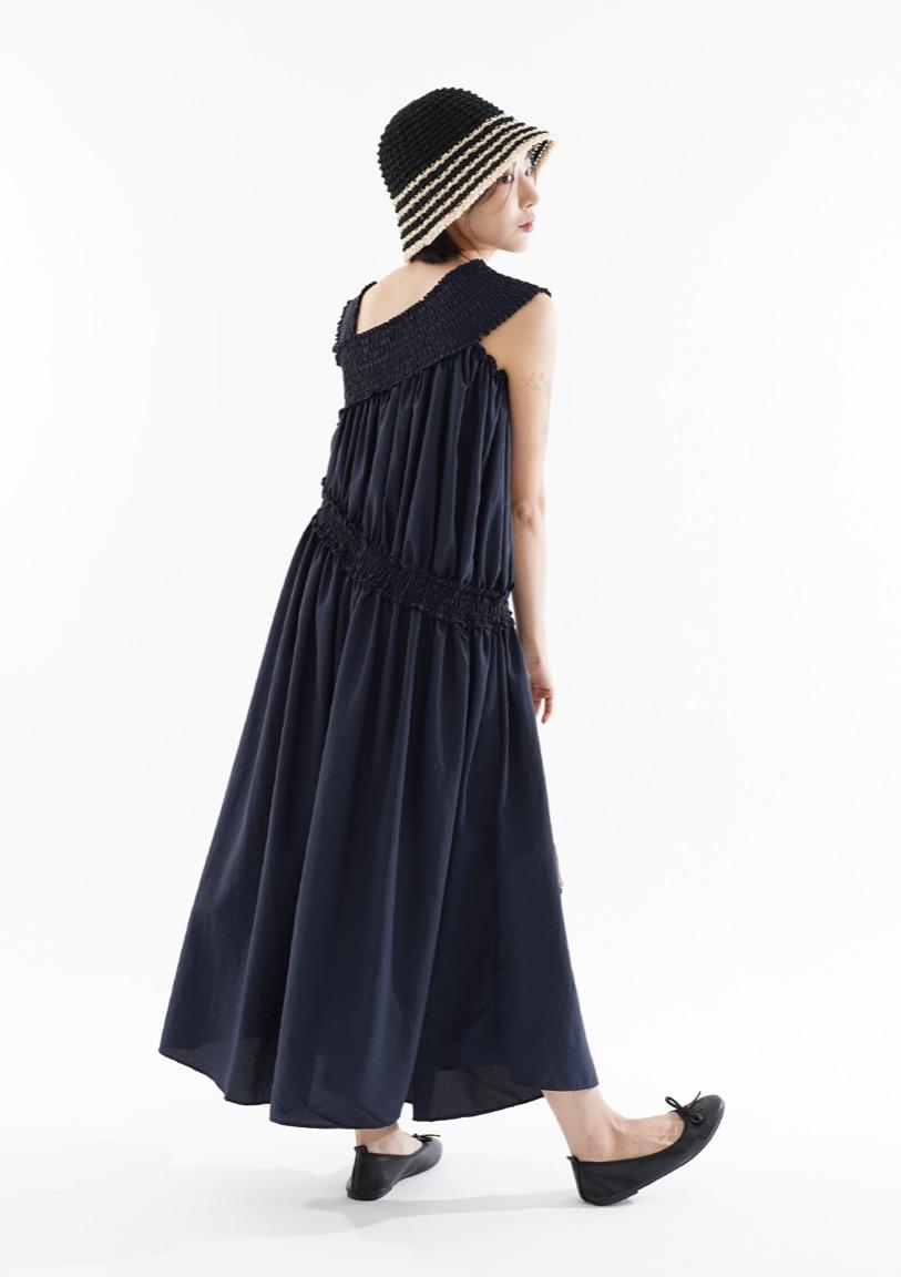 데본 셔링 드레스