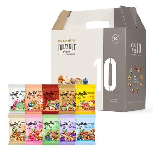 투데이넛 너트한줌 10종 견과세트 1kg, 1세트 - 견과 | 쿠팡