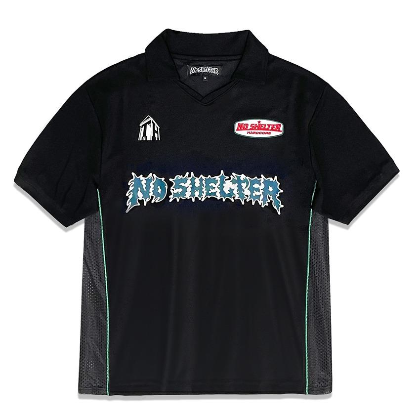 [BAND MERCH] NO SHELTER SOCCER JERSEY (BLACK)