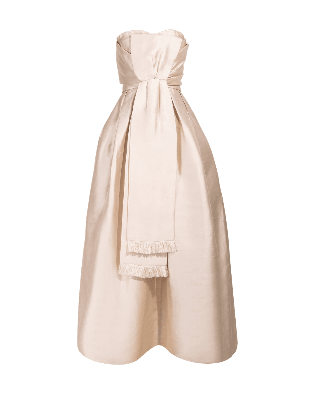 1958 Strapless Cream Gown by Marc Bohan