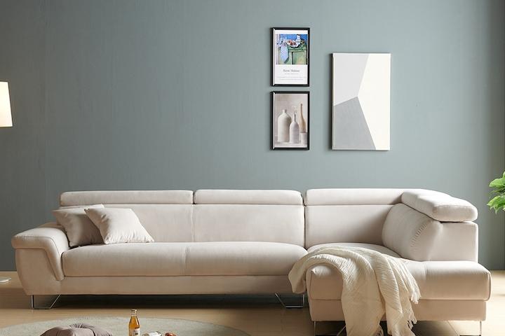 (무료체험)플란 4인용 아쿠아텍스 스웨이드 코너형 패브릭 소파