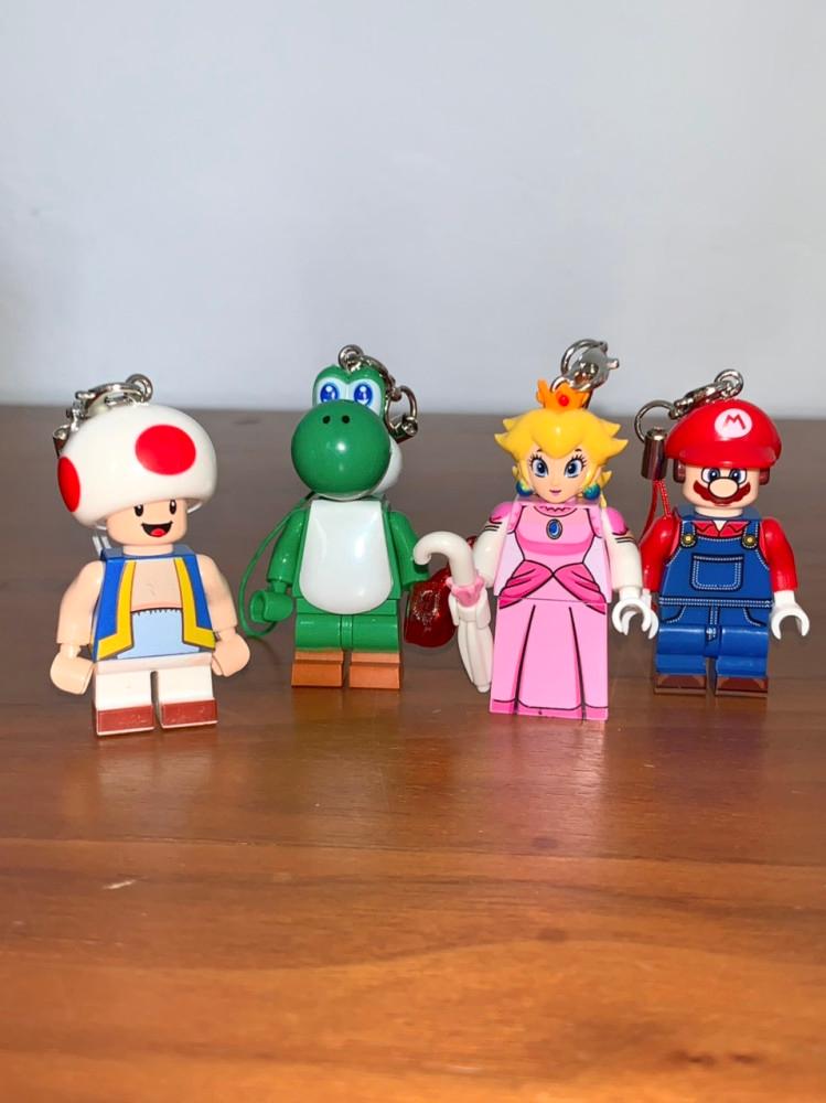 (4type) supermario lego phone ring 슈퍼마리오 레고 키링