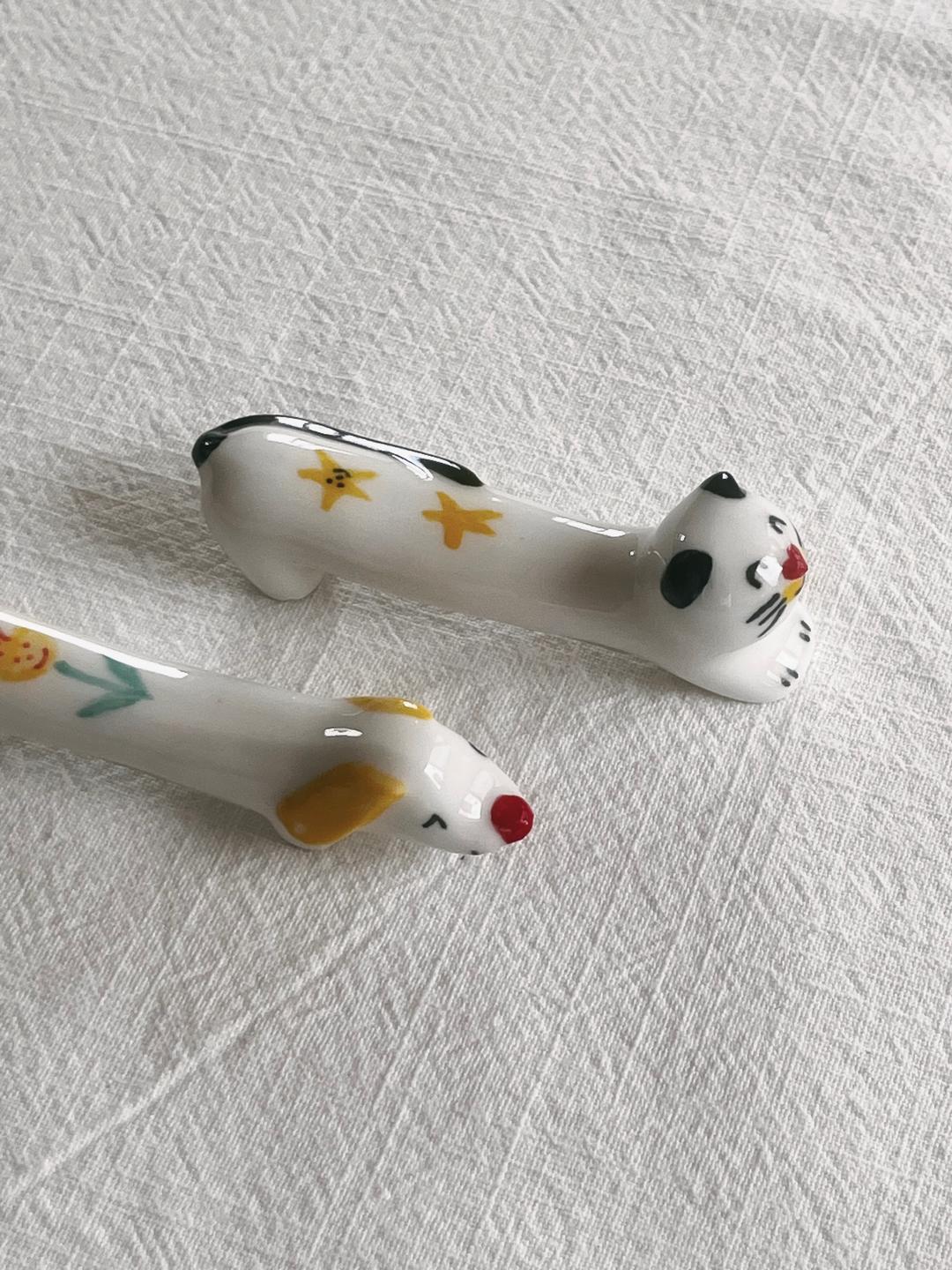 웃는멍멍이와 하트코고양이🕑빠른배송🕑