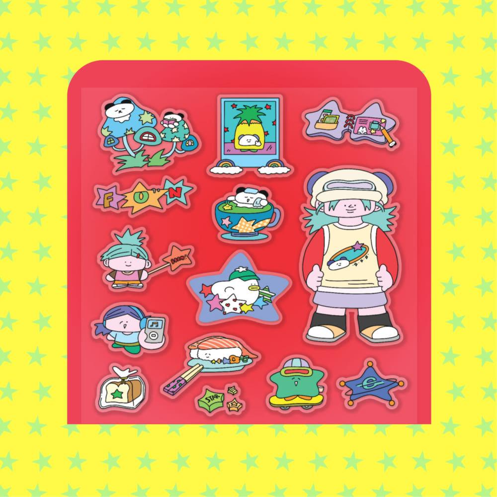 퍼니 스타 클럽 스티커