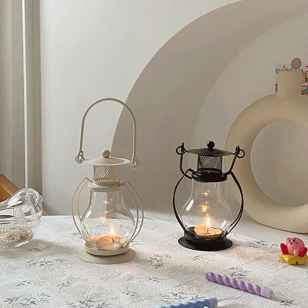 [최저가/2color] 감성 캔들홀더 램프 인테리어소품 캠핑